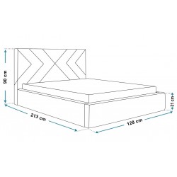 Łóżko sypialniane OLDO 1 z pojemnikiem na pościel - Zdjęcie 8