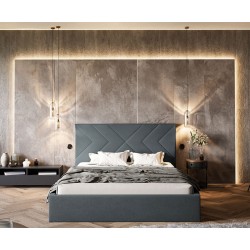 Łóżko sypialniane OLDO 1 z pojemnikiem na pościel - Zdjęcie 2