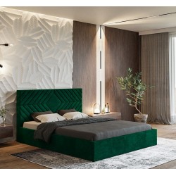 Łóżko tapicerowane OLDO 2 do sypialni z pojemnikiem - Zdjęcie 6