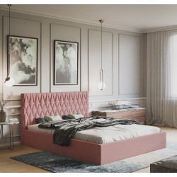 Łóżko tapicerowane OLDO 3 z pojemnikiem na pościel - Zdjęcie 6