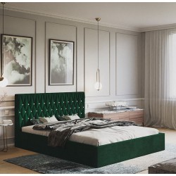 Łóżko tapicerowane OLDO 3 z pojemnikiem na pościel - Zdjęcie 4