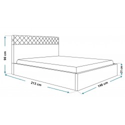 Łóżko sypialniane OLDO 4 - Zdjęcie 8