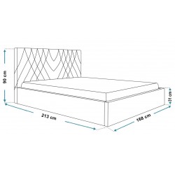 Łóżko sypialniane OLDO 5 z pojemnikiem - Zdjęcie 7