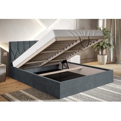 Łóżko tapicerowane OLDO 9 do sypialni, z pojemnikiem - Zdjęcie 6