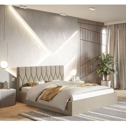 Łóżko tapicerowane OLDO 9 do sypialni, z pojemnikiem - Zdjęcie 2