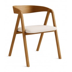 LEON Nowoczesne Krzesło drewniane do salonu
