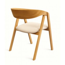 LEON Nowoczesne Krzesło drewniane do salonu - Zdjęcie 3