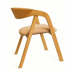 LEON Nowoczesne Krzesło drewniane do salonu - Zdjęcie 4