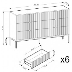 NEW komoda ryflowana KS154 kaszmirowa - Zdjęcie 5