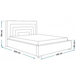 Łóżko tapicerowane TOM 3 - Zdjęcie 8