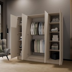 ALA Szafa gładka 200 bez lustra i bez uchwytów - Zdjęcie 4