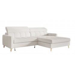 BAMBINO Narożnik rozkładany z regulowanymi zagłówkami na wysokich nóżkach - Zdjęcie 6