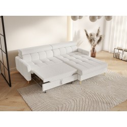 BAMBINO Narożnik rozkładany z regulowanymi zagłówkami na wysokich nóżkach - Zdjęcie 11