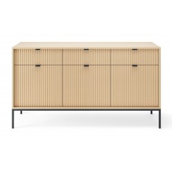 NEW komoda do salonu KSZ154 w kolorze Dąb Vicenza na wysokich czarnych nogach - Zdjęcie 3