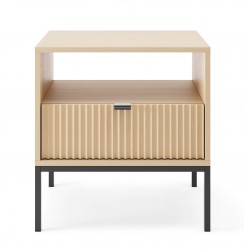 NEW szafka nocna w kolorze Dąb Vicenza na czarnych nóżkach - Zdjęcie 3