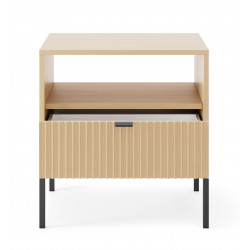 NEW szafka nocna w kolorze Dąb Vicenza na czarnych nóżkach - Zdjęcie 4