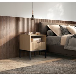 NEW szafka nocna w kolorze Dąb Vicenza na czarnych nóżkach - Zdjęcie 5