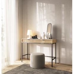 NEW toaletka do przedpokoju w kolorze Dąb Vicenza na wysokich czarnych nogach - Zdjęcie 5