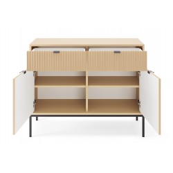 NEW komoda KSZ104 w kolorze Dąb Vicenza na czarnych wysokich nogach - Zdjęcie 4