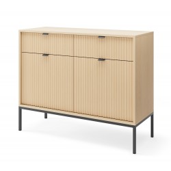 NEW komoda KSZ104 w kolorze Dąb Vicenza na czarnych wysokich nogach - Zdjęcie 2