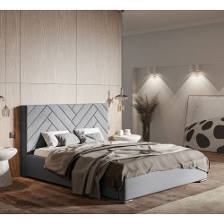 Łóżko tapicerowane TOM 4 z pojemnikiem na pościel - Zdjęcie 2