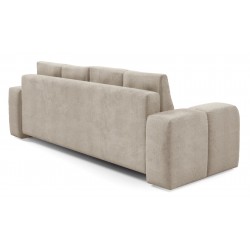 SOHI Kanapa pikowana z funkcją spania i pojemnikiem na pościel Curio 09 - beżowy - Zdjęcie 8