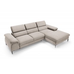 BLUM Narożnik na wysokich nóżkach, z regulowanymi zagłówkami obity tkaniną Vogue - Zdjęcie 11