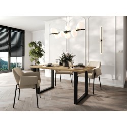 SOFTI U Stół loftowy rozkładany do salonu lub jadalni SZYBKA DOSTAWA - Zdjęcie 3