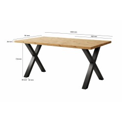 SOFTI X Stół loftowy rozkładany do salonu lub jadalni SZYBKA DOSTAWA - Zdjęcie 2