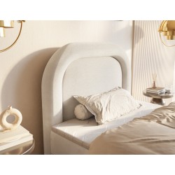 Łóżko kontynentalne BELLA beżowe Quelle 02 120x200 - Zdjęcie 2