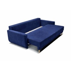 TIMON Kanapa z funkcją spania granatowa Monolith 77 - Zdjęcie 2