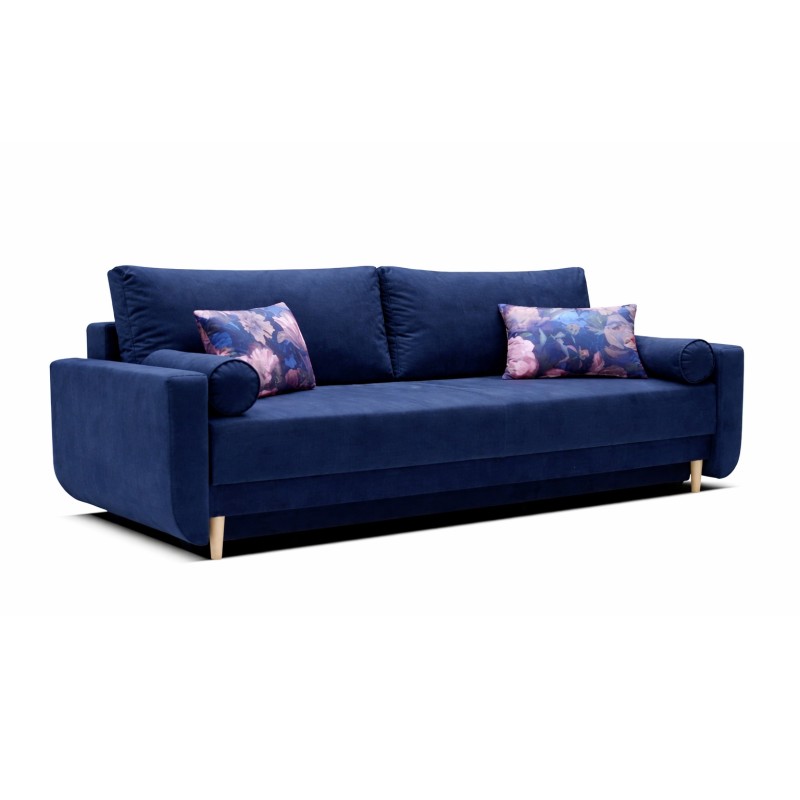 TIMON Kanapa z funkcją spania granatowa Monolith 77