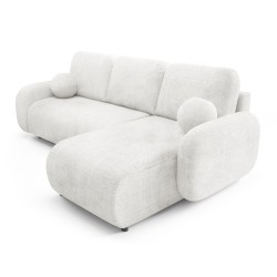 KOMA Narożnik z funkcją spania, obity tkanina Cremona