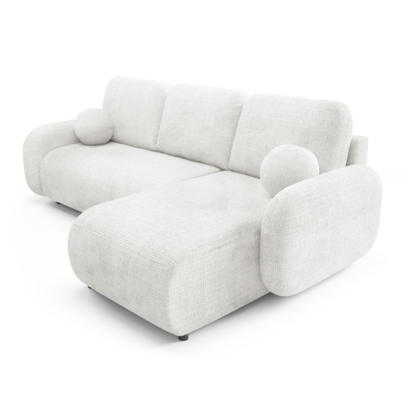 KOMA Narożnik z funkcją spania, obity tkanina Cremona