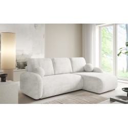 KOMA Narożnik z funkcją spania, obity tkanina Cremona - Zdjęcie 2