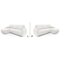 KOMA Narożnik z funkcją spania, obity tkanina Cremona - Zdjęcie 9