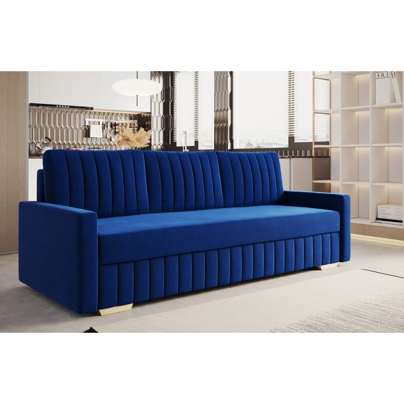 BELLA Kanapa rozkładana do salonu w kolorze granatowa SZYBKI TERMIN DOSTAWY