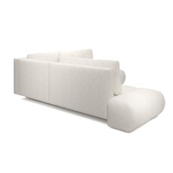 SOHI Narożnik pikowany z funkcją spania o zaokrąglonych kształtach, tkanina Perfect Harmony 02 - Zdjęcie 6