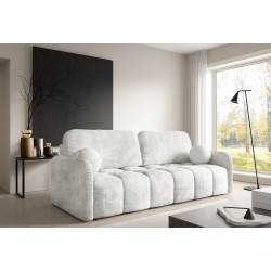 KUBI Kanapa rozkładana z wygodnym, pikowanym siedziskiem, obita tkaniną CREMONA - Zdjęcie 3