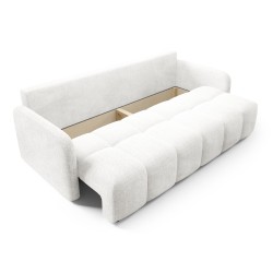 KUBI Kanapa rozkładana z wygodnym, pikowanym siedziskiem, obita tkaniną CREMONA - Zdjęcie 6