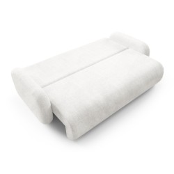 LEON Kanapa trzyosobowa o zaokrąglonych kształtach z funkcją spania obita tkaniną Cremona - Zdjęcie 7