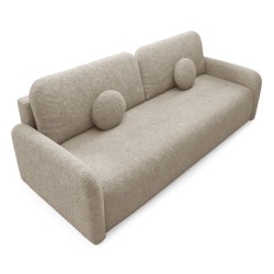 RAVI Kanapa trzyosobowa z pojemnikiem na pościel w tkaninie Fredo - Zdjęcie 4