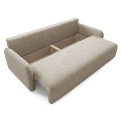 RAVI Kanapa trzyosobowa z pojemnikiem na pościel w tkaninie Fredo - Zdjęcie 6