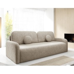 RAVI Kanapa trzyosobowa z pojemnikiem na pościel w tkaninie Fredo - Zdjęcie 2