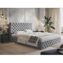 Łóżko tapicerowane SIM 8 SZYBKA WYSYŁKA - Zdjęcie 2