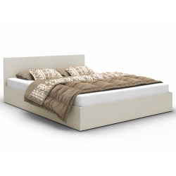 Łóżko sypialniane z płyty ALDO z materacem