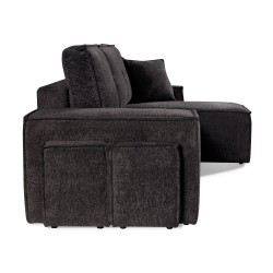 COLIN Narożnik uniwersalny rozkładany z pufami w zestawie - Zdjęcie 3