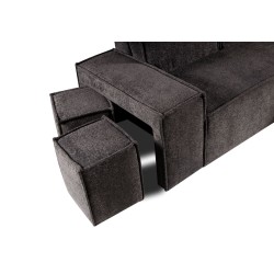 COLIN Narożnik uniwersalny rozkładany z pufami w zestawie - Zdjęcie 4