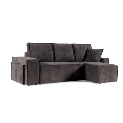 COLIN Narożnik uniwersalny rozkładany z pufami w zestawie