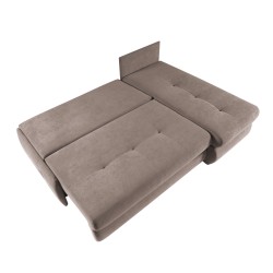 HINT Narożnik uniwersalny z podwójnym pojemnikiem na pościel, bez podłokietników z funkcją spania - Zdjęcie 6